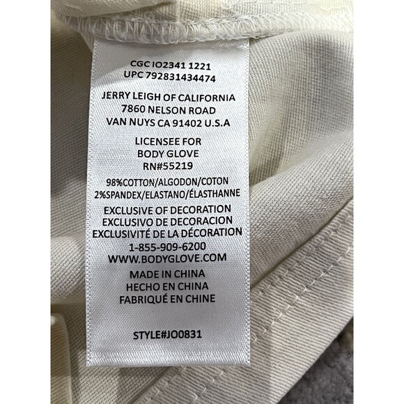 Body Glove Radiant Coveralls in Cream Women Size Medium Romper Zip NWT - Picture 15 of 15